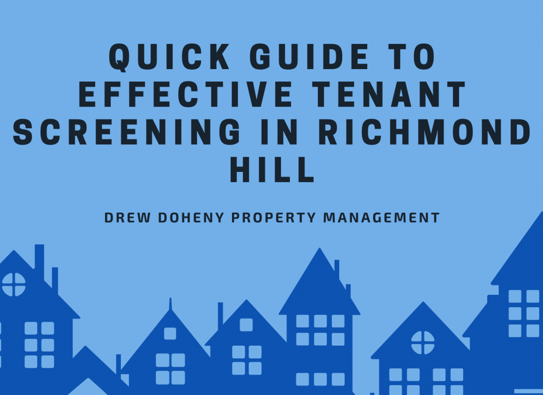 Quick Guide to Effective Tenant Screening In Richmond Hill